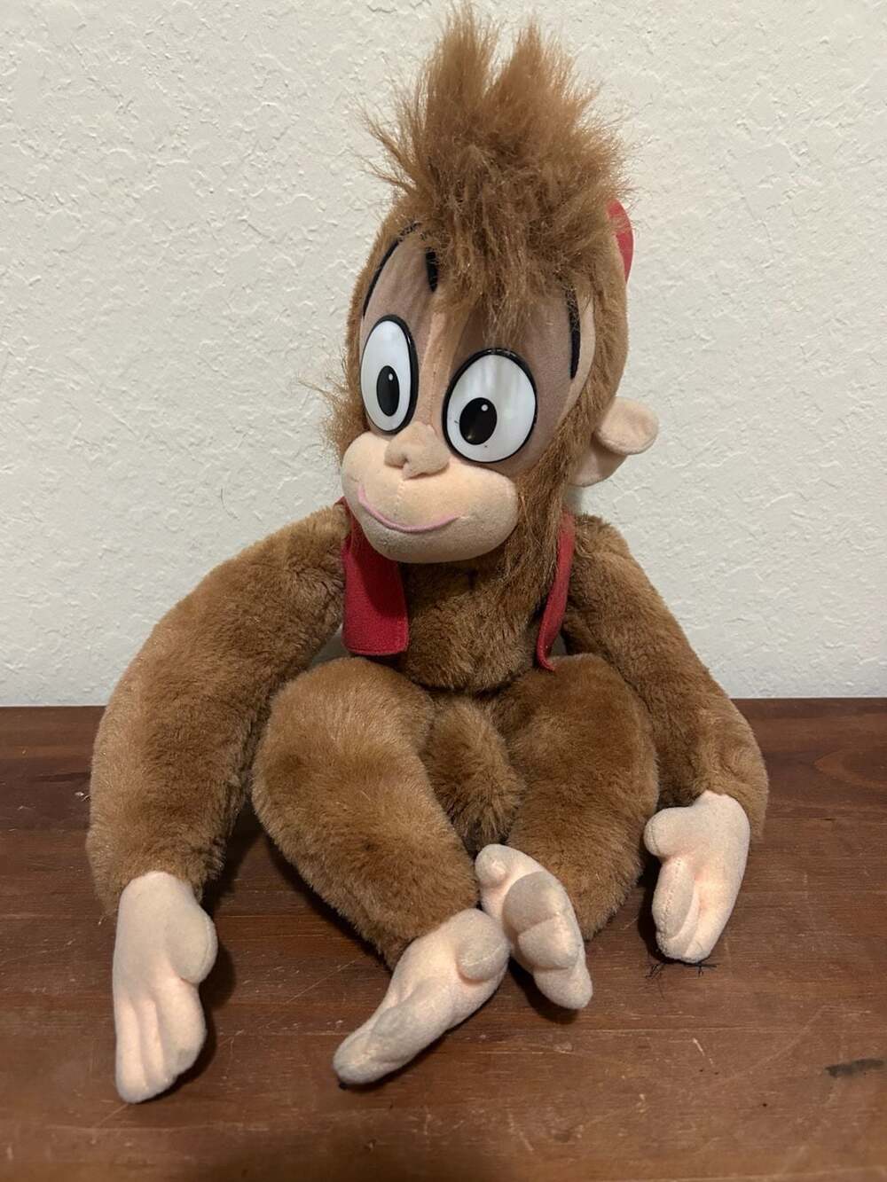 Vintage 1992 Mattel Disney Aladdin Abu Plush Monkey Stuffed Animal Complete Rare
